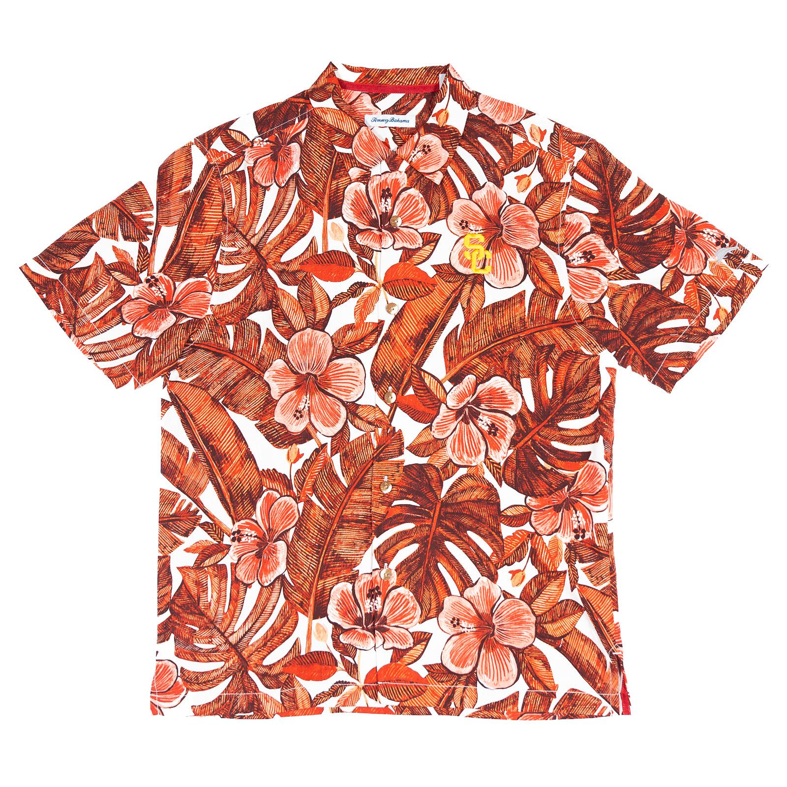 USC Trojans Men's Cardinal SC Interlock Floral Lush Camp Silk